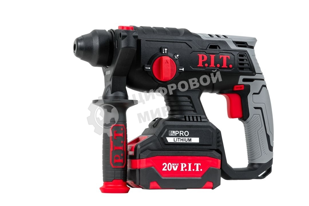 Перфоратор P.I.T. PBH20H-22B/1 патрон:SDS-plus уд.:1.8Дж аккум. (кейс в комплекте)
