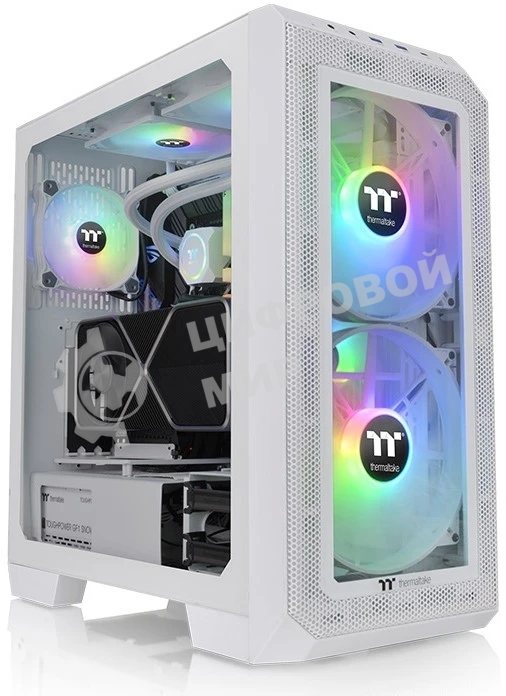 Компьютерный корпус Thermaltake View 300 MX белый без БП ATX 6x120мм 6x140мм 3x200мм 2xUSB 2.0 1xUSB 3.0 audio bott PSU