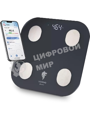 Весы напольные LEONORD LE-1216 Bluetooth (стеклянная поверхность, 180 кг) (108265)