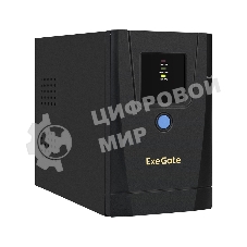 Источник бесперебойного питания ExeGate SpecialPro UNB-650.LED.AVR.1SH.2C13 650VA/360W, LED, AVR, 1*Schuko+2*C13, металлический корпус, черный