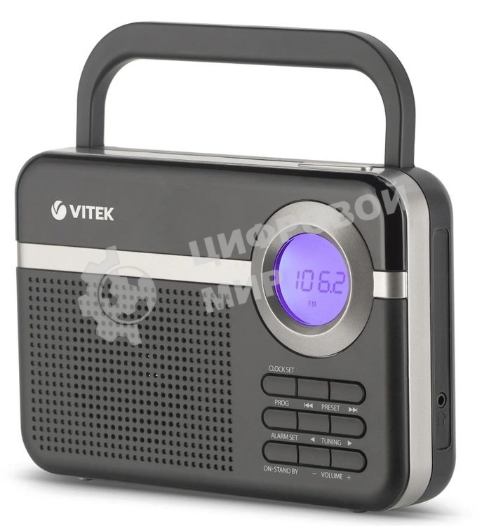 Радиоприемник Vitek VT-3592 (BK) Тип батареек UM-2/С. Выходная мощность 1 вт.