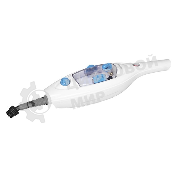 Паровая швабра Blackton Bt SM1114 White-blue, Мощность 1300 Вт, 2 в 1. Вертикальная и компактная, Резервуар для воды 300 мл, Время неприрывной работы до 20 минут, Быстрая и эффективная очистка всех типов полового покрытия: паркет, линолеум, плитка, Уничто