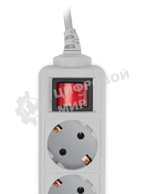Сетевой фильтр PC Pet AP01006-3-GR 3 м, 5 розеток, серый