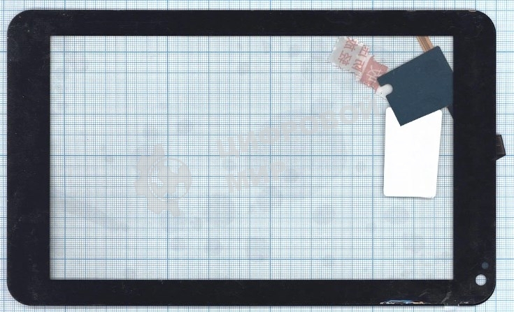 Сенсорное стекло (тачскрин) для LG Optimus Pad (V900), черное
