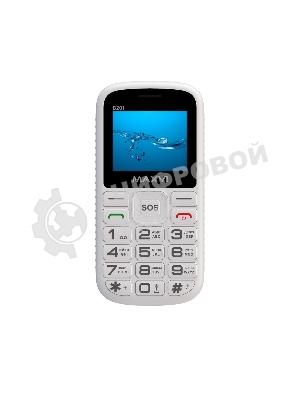 Мобильный телефон Maxvi B201 белый