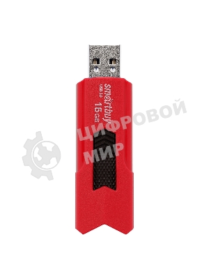 Флешка USB Smartbuy STREAM Red (SB16GbST-R3), 16Gb, USB 3.0, R/W 75/30, красный/черный