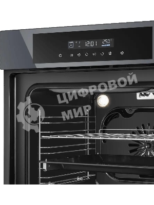 Шкаф духовой электрический Maunfeld AEOD60103G1, 60л, дверца с 3 стеклами, графит