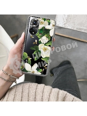 Чехол (клип-кейс) Gresso Air, для Honor 50, прозрачный/рисунок gr17aaae9319