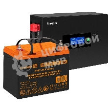 Комплект Источник бесперебойного питания EX295993RUS + батарея 33Aч EX285664RUS 1шт (инвертор, синус, для котла, PF=1, настенный) ExeGate IdealSine SR-1000.LCD.2SH <1000VA/1000W, чистая синусоида, цветной LCD-дисплей, 2*Schuko, крепление настенное, Black> + батарея ExeGate HRL 12-33 (12В, 33Ач) 1шт