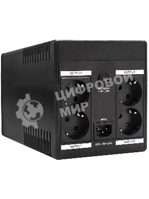 Источник бесперебойного питания ExeGate SpecialPro UNB-1500.LED.AVR.EURO.RJ 1500VA/950W, LED, AVR, 4 евророзетки, RJ45/11, черный