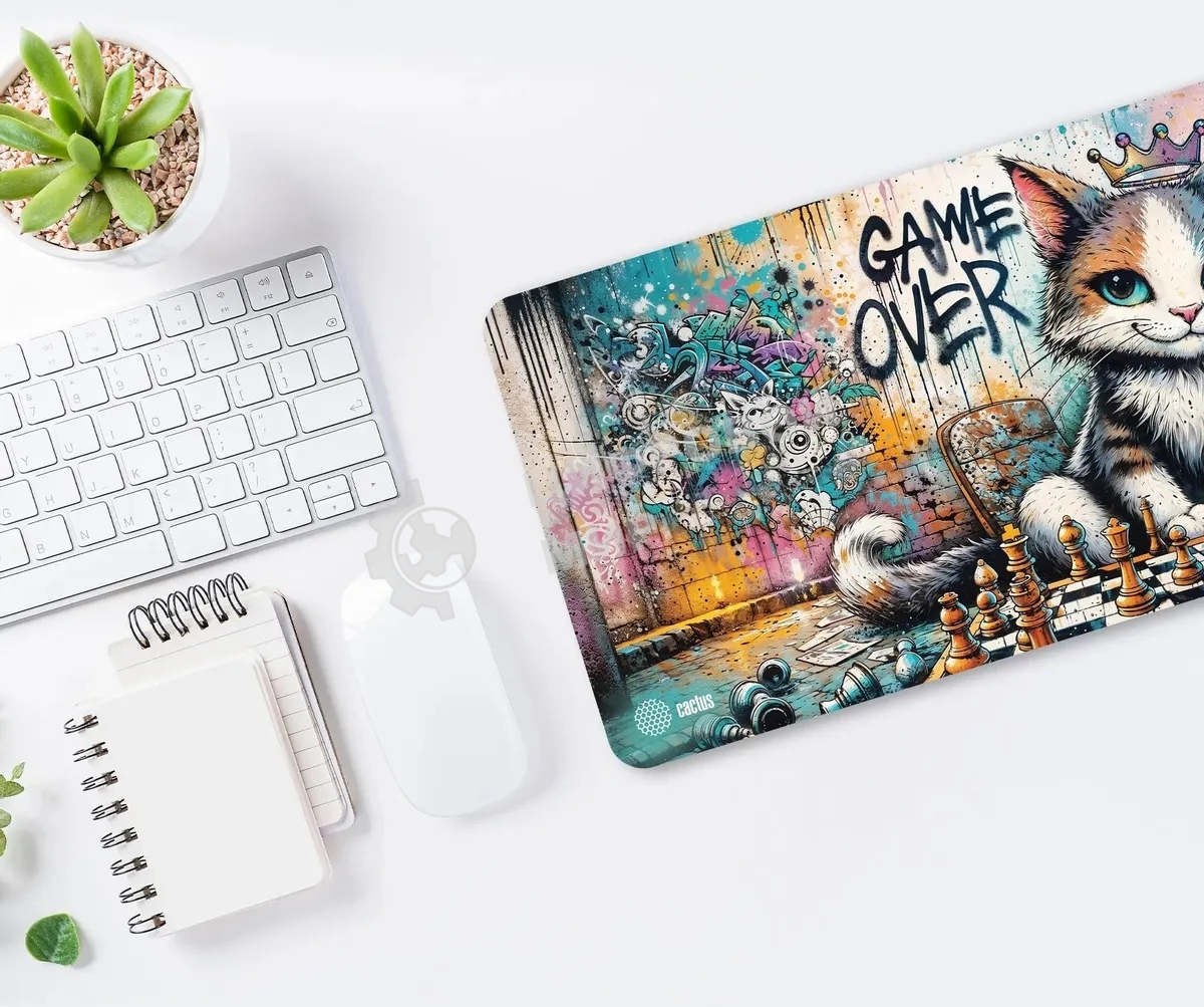 Коврик для мыши Cactus Game Over 900x400x4мм (CS-MP-COR01XXL)