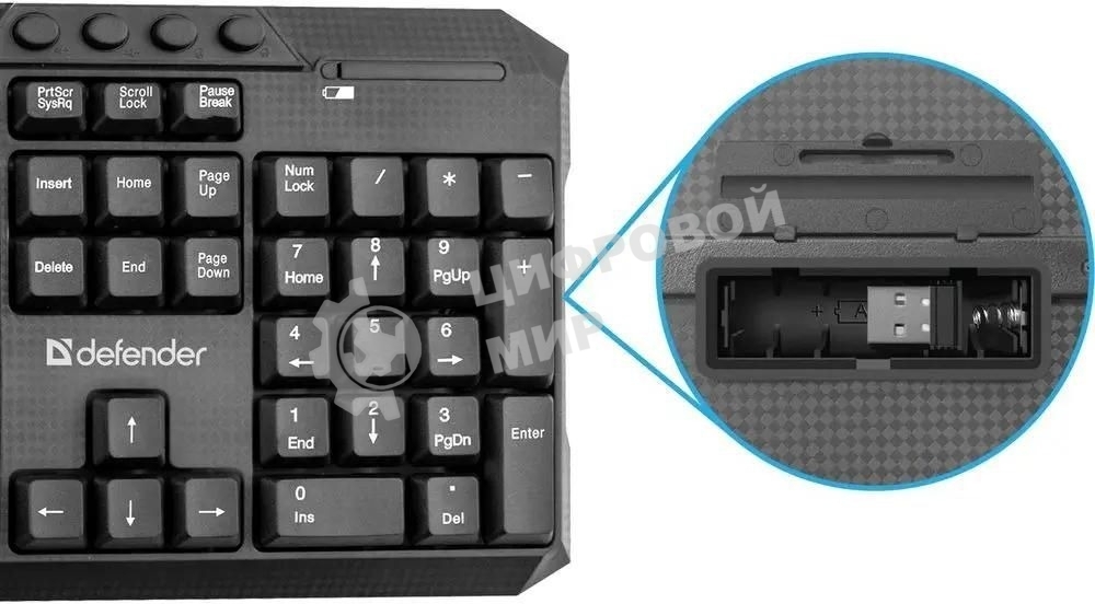 Комплект клавиатура + мышка Defender JAKARTA C-805 Wireless