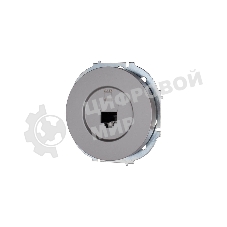 Розетка компьютерная СП OSEN RJ45 кат.6 механизм серый матовый LEZARD 743-7488-140