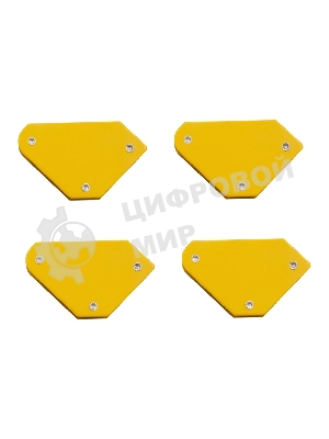 Набор из 4 магнитных фиксаторов для сварочных работ Denzel