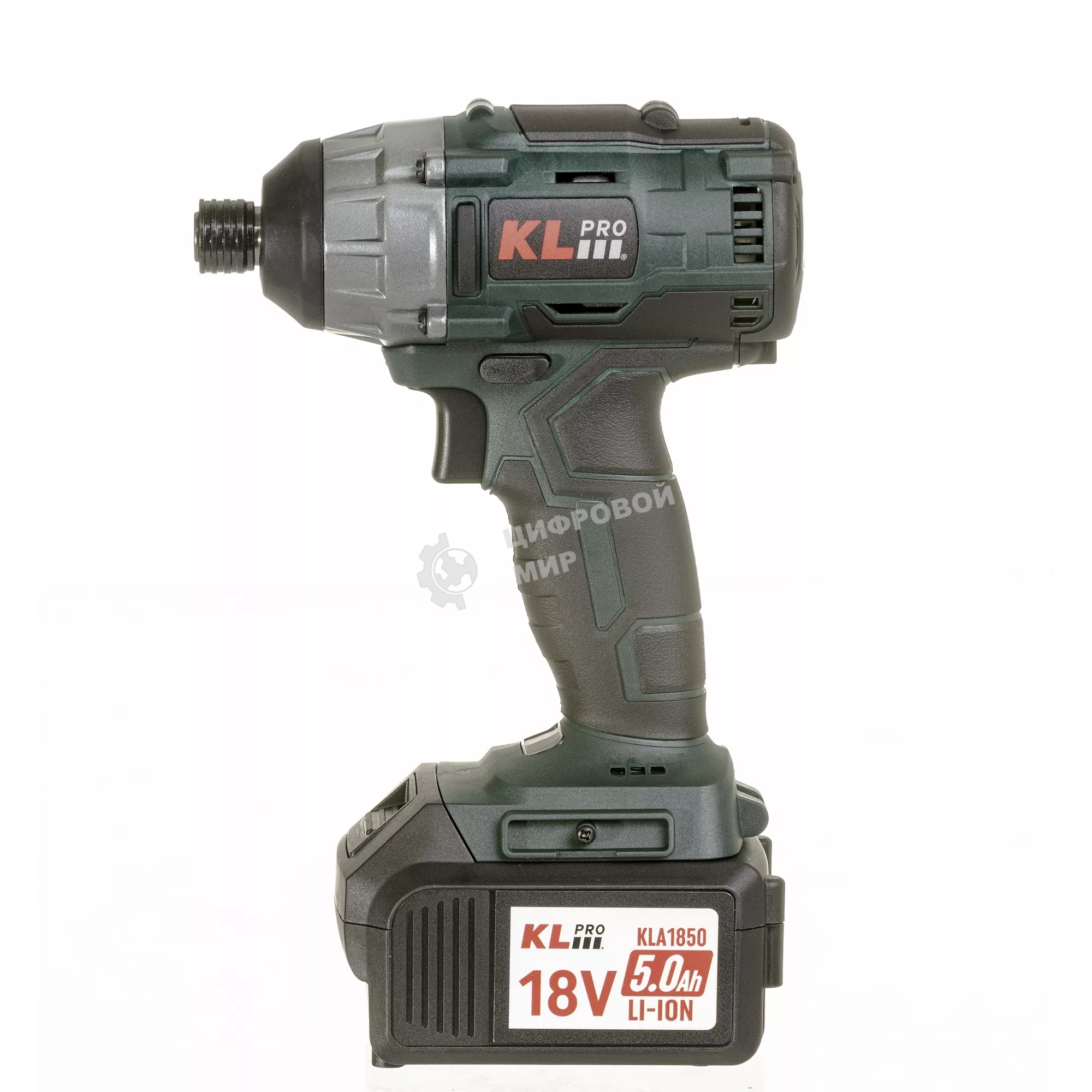 Профессиональный бесщеточный винтоверт аккумуляторный KLPRO KLDV18B-50 (18В, Li-ion-2шт, 5.0Ач, 180Нм, 2 скорости, подсветка,З/У,в кейсе)