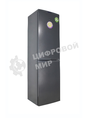 Холодильник DON R-297 G графит зеркальный двухкамерный 225/140л морозилка снизу