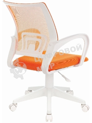 Кресло Бюрократ CH-W695NLT TW-38-3 TW-96-1 оранжевый, сетка/ткань, 120 кг, механизм качания