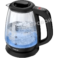 Чайник электрический Starwind SKS3036 1.7л. 2200Вт черный корпус: стекло