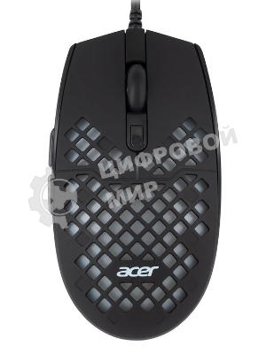 Мышь проводная Acer OMW134 черный, 3200 dpi, USB, кнопки - 6