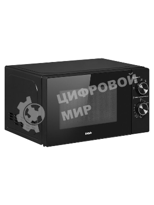 Микроволновая печь BBK 20MWS-762M/B черный, 20 л, 700 Вт, переключатели - поворотный механизм