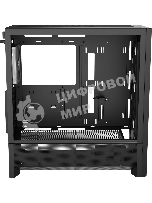 Корпус Ocypus Delta C70 BK ARGB, Midi-Tower, чёрный, 4 x 120 мм