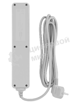 Сетевой фильтр PC Pet AP01006-3-GR 3 м, 5 розеток, серый