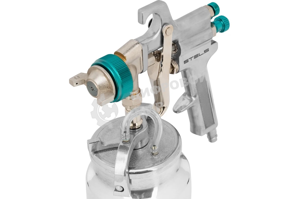 Краскораспылитель Stels -AS 702 НP профессиональный, всасывающего типа, сопло 1,8 мм и 2,0 мм 57364
