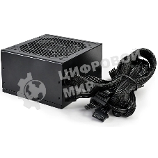 Блок питания PCCOOLER KF650, 650W 80 PLUS White (ATX, ATX 2.4, Non-modular, 1x24(20+4)pin 550мм, 1xCPU*2 8(4+4)pin 610+150мм, 2xPCIe 8(6+2)pin 510мм, 2xSATA*3+MOLEX4pin*1 450+150+150+150мм, Active, 120x120мм, 140x150x86мм, APFC, OVP, SCP, OPP (140-160%, 2ms delay))
