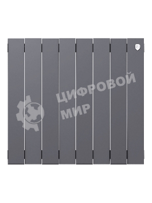 Радиатор биметаллический Royal Thermo PianoForte 500 серебристый - 8 секц.