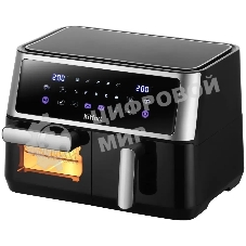 Аэрогриль Kitfort КТ-2256 черный, 2850 Вт, 11 л, сенсор, 10 программ