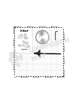 Пила циркулярная аккумуляторная Bort BHK-18Li-125 Solo (без АКБ и ЗУ)