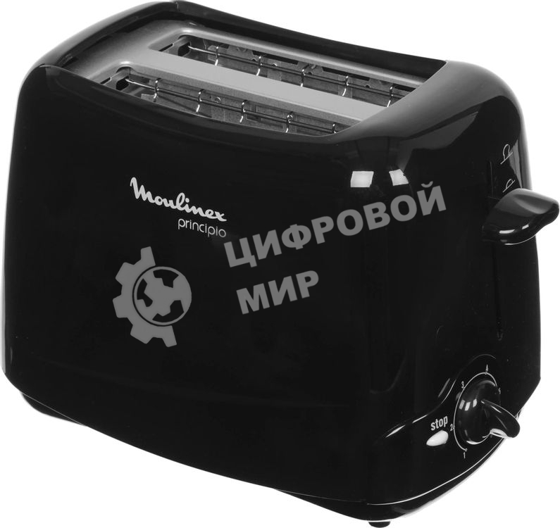 Тостер Moulinex TT1102 черный, 850 Вт, 2 слота