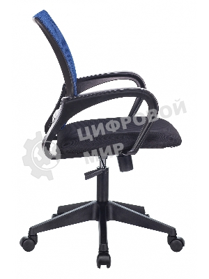 Кресло Бюрократ CH-695N/BL/TW-11 синий/черный, сетка, 120 кг, механизм качания