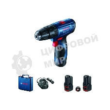 Дрель-шуруповерт Bosch GSB 120 Li, 12 В, 2 Ач, 30 Нм, щеточный