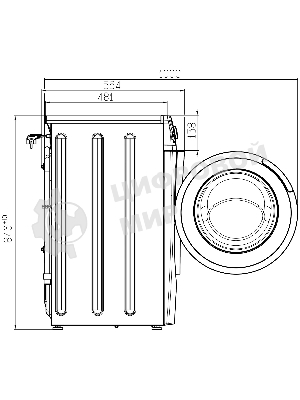 Стиральная машина Atlant СМА-80С1214-СА-01 белый, загрузка фронтальная 8 кг, 1200 об/мин, класс: A+++