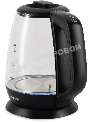 Чайник электрический Starwind SKS3036 1.7л. 2200Вт черный корпус: стекло