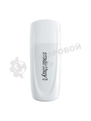 Флешка USB Smartbuy Scout White (SB004Gb2SCW), 4Gb, USB 2.0, R/W 12/5, белый