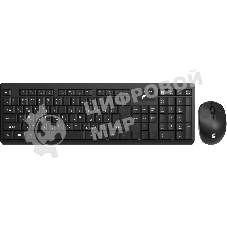 Комплект клавиатура + мышь Оклик S269W клав:черный мышь:черный USB беспроводная slim Multimedia (2070303)