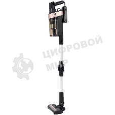 Пылесос вертикальный Vitek VT-CLS01AQUA черный/медный, питание от аккумулятора, 250 Вт, уборка влажная/сухая, пылесборник 0.55 л