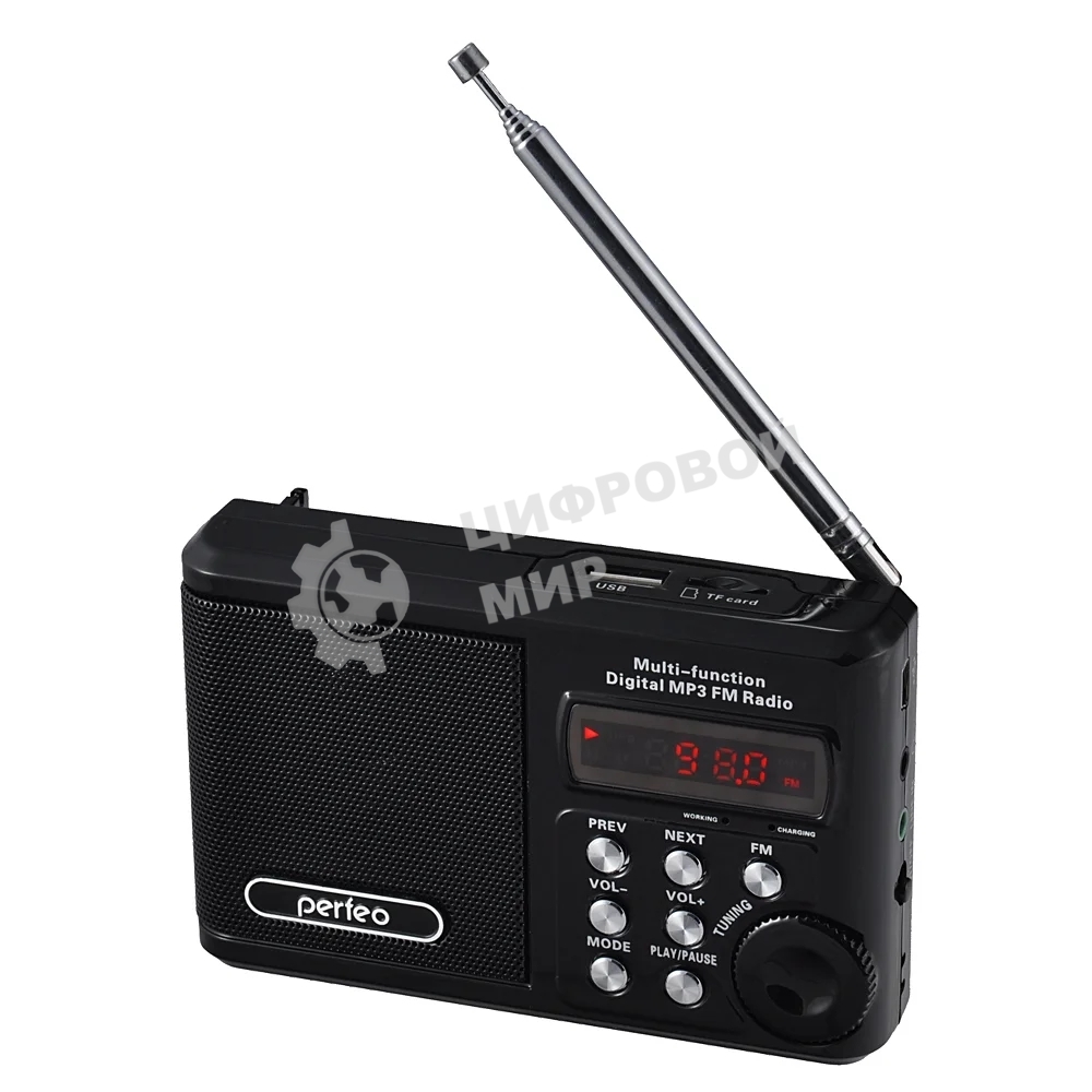 Радиоприемник PERFEO (PF_D0564) Sound, черный