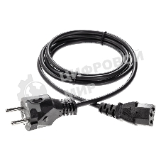 Кабель компьютер - розетка 1,5 м 220V (Европейский стандарт) VCOM/TELECOM