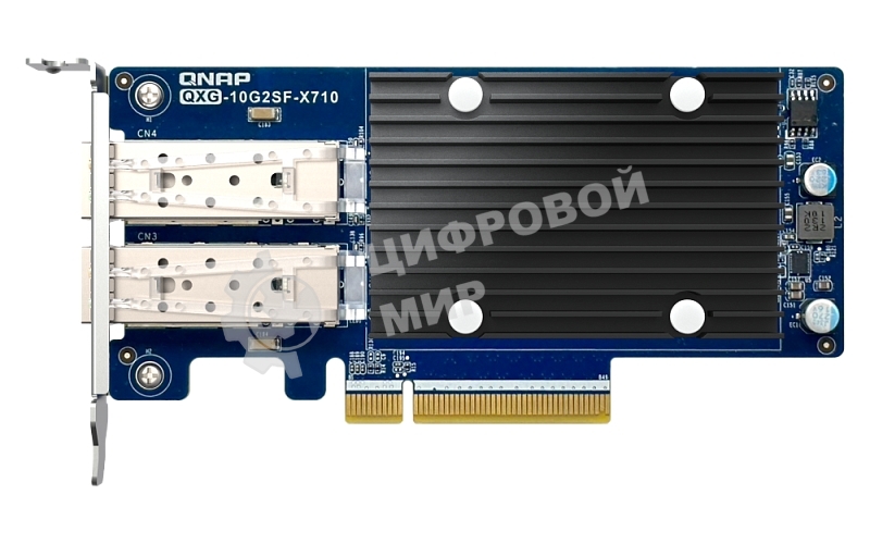 Сетевая карта QNAP Expansion Card QXG-10G2SF-X710 PCIe Gen3 x8 2x10GbE(SFP+)