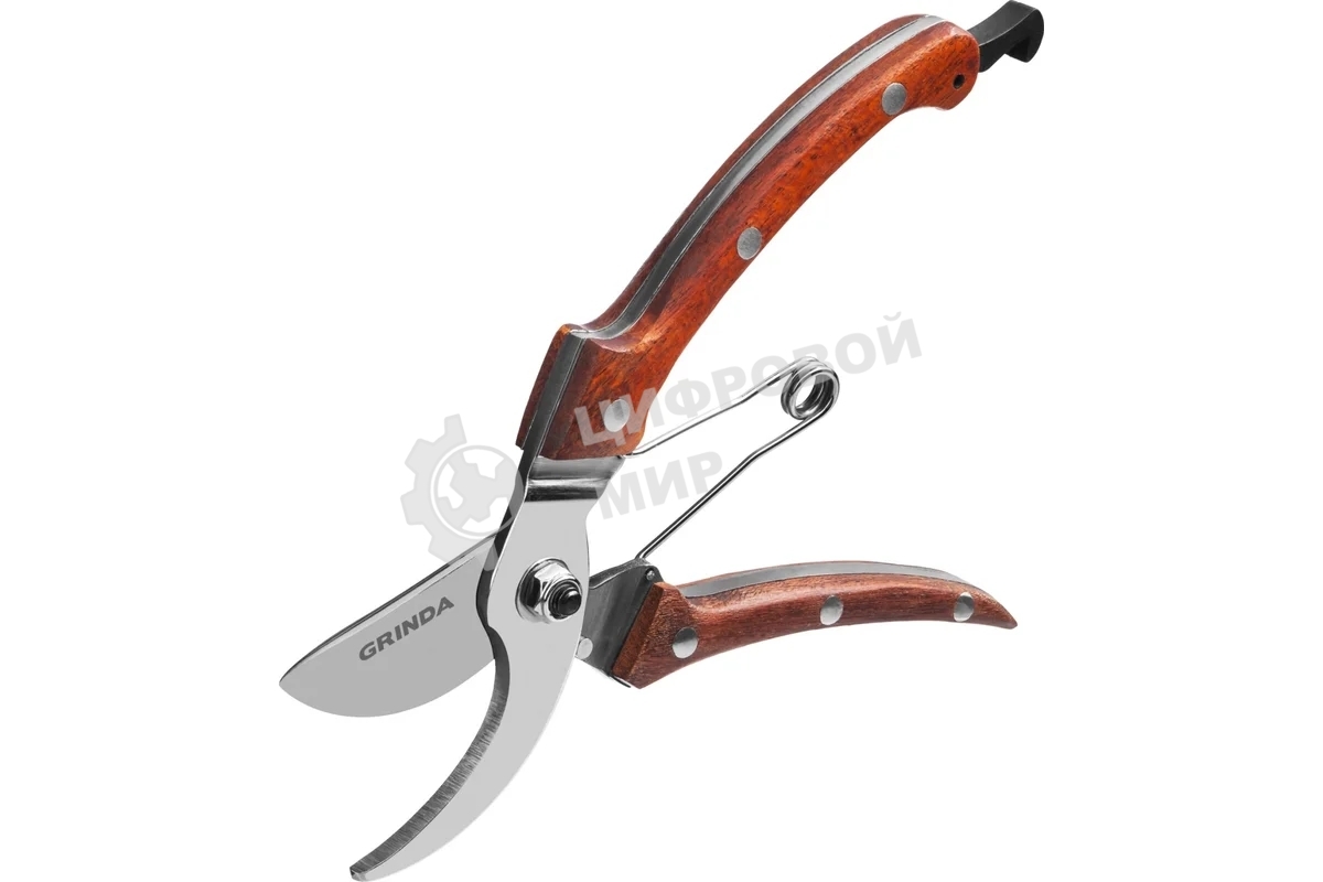 Секатор компактный плоскостной Grinda PRO Line 423417