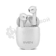 Наушники TWS SVEN E-727BT белый, вкладыши, Bluetooth, сенсорное управление, до 24 ч