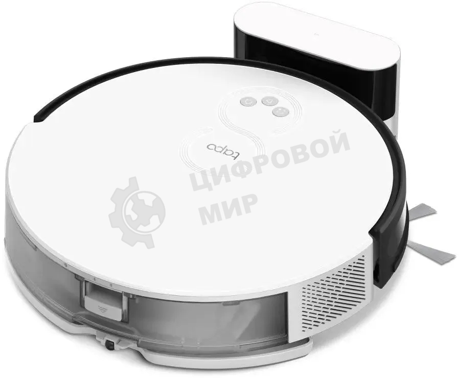 Робот-пылесос TP-Link Tapo RV10 белый/черный, 25 Вт, 2600 мАч Li-Ion, уборка влажная/сухая, пылесборник контейнер 0.4 л