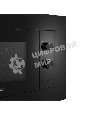 Микроволновая печь встраиваемая Maunfeld JBMO725BK01 черный, 20 л, 700 Вт, переключатели - поворотный механизм