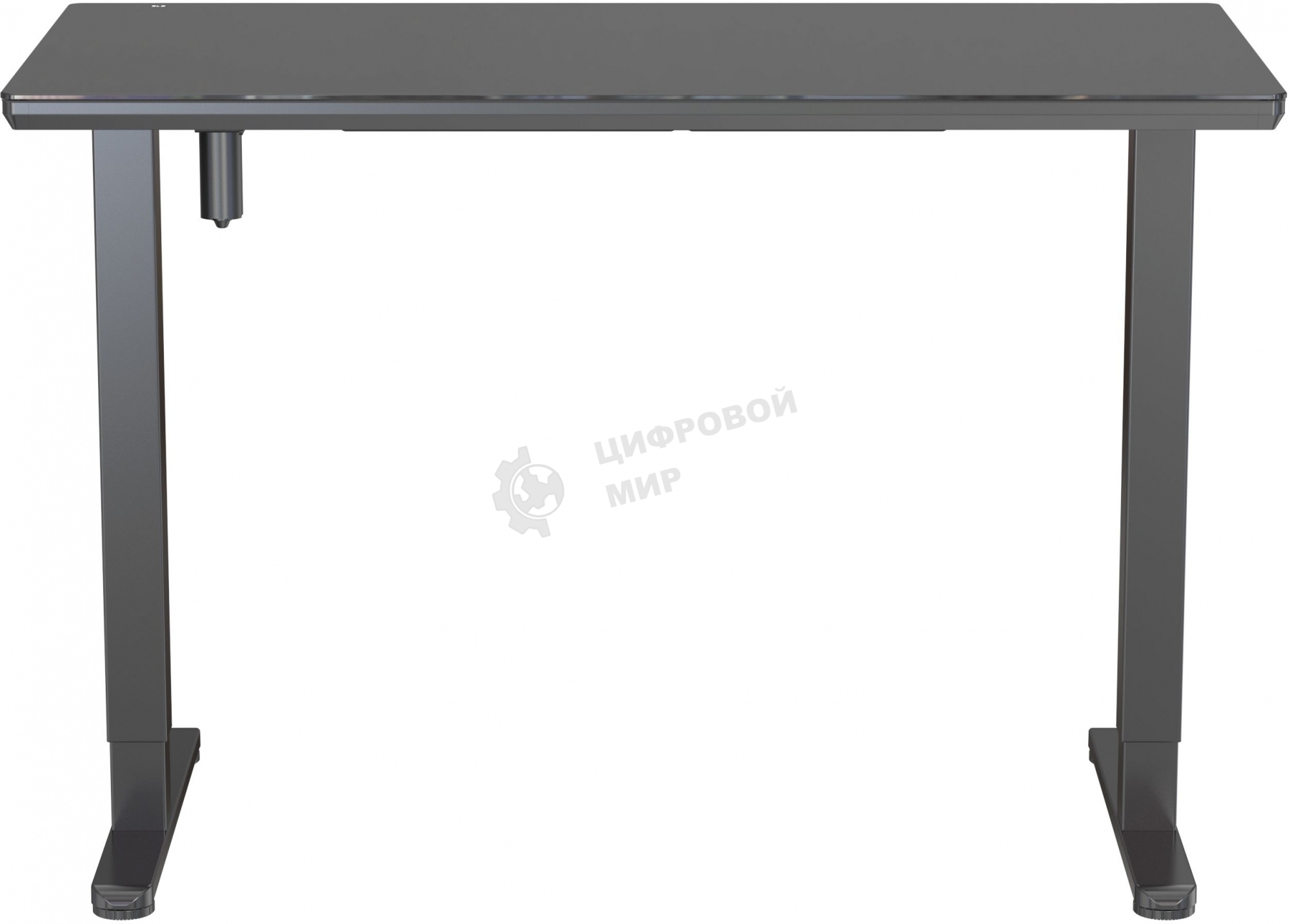 Стол игровой Cactus CS-EGD-BBK столешница стекло черный, каркас черный