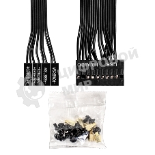 Компьютерный корпус Miditower ExeGate AA-443 (ATX, без БП, 2*USB+HD Audio, черный)