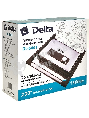 Гриль-пресс электрический Delta DL-6401