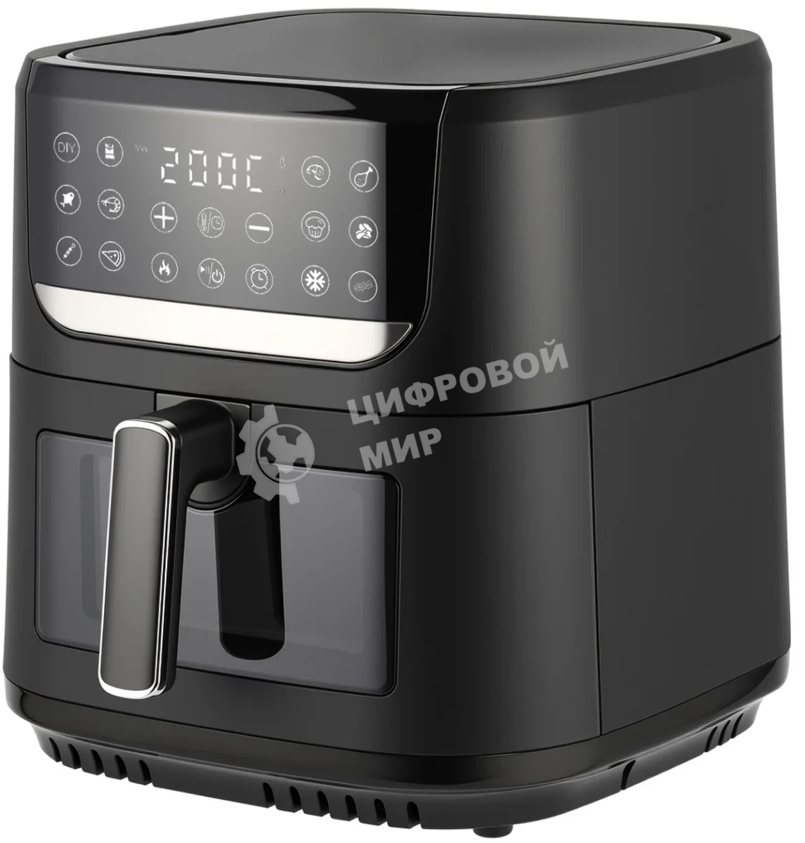 Аэрогриль TopDevice TDA801 черный, 1750 Вт, 8 л, сенсор, 12 программ